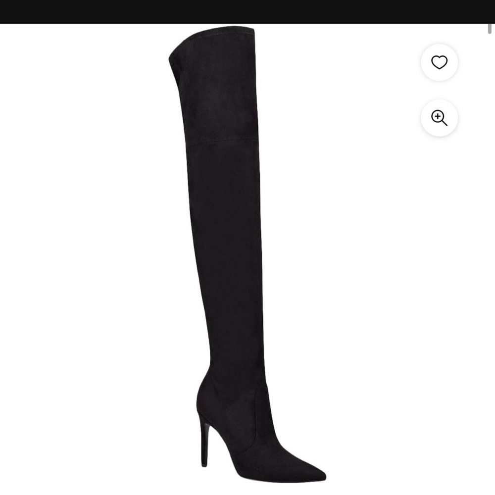Guess Womens Bonis2 Faux-Suede Over-The-Knee Boots
